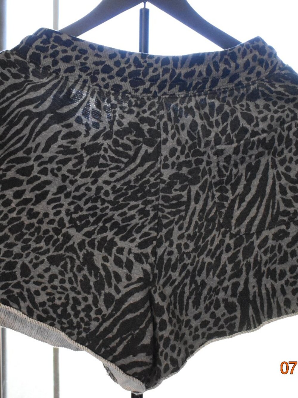 Lounge Athletic Shorts Gray Cheetah size large